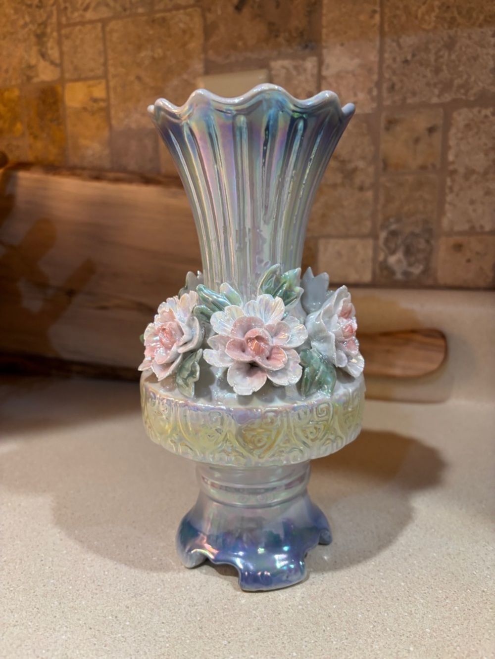 Vintage Lusterwave Vase Made in China